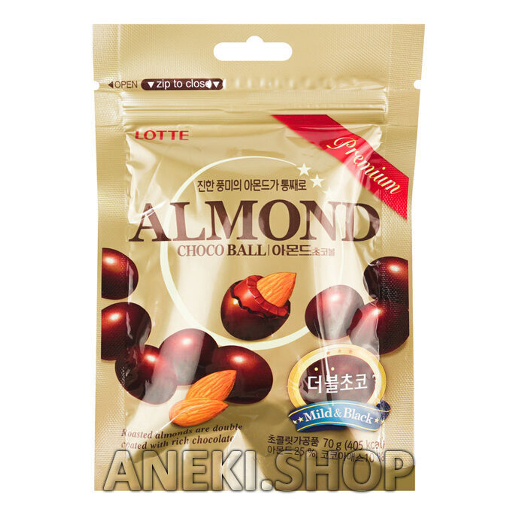 Миндаль в молочном шоколаде 70 г Lotte Almond Choco Ball