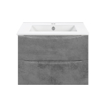 Тумба под раковину Vincea Mia 700 подвесная, 2 выкатных ящика soft close, Beton