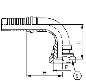 Фитинг DN 10 DKM (Г) 22x1.5 (90)