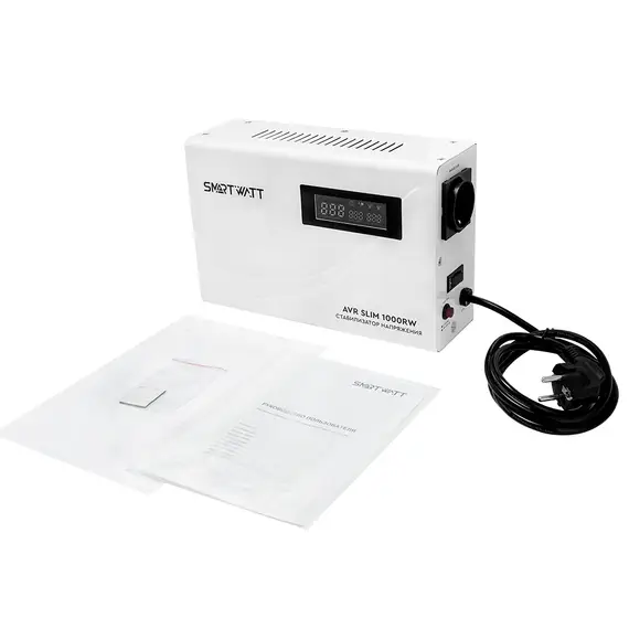 Настенный стабилизатор напряжения 1000 Вт SMARTWATT AVR SLIM 1000RW