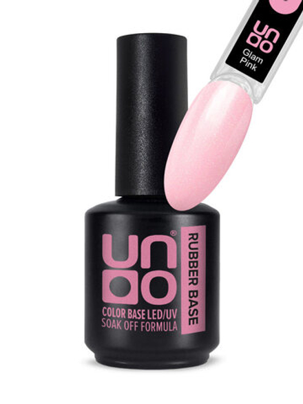 Uno Rubber Color Base Gel Glam Pink - Камуфлирующая база, 12мл