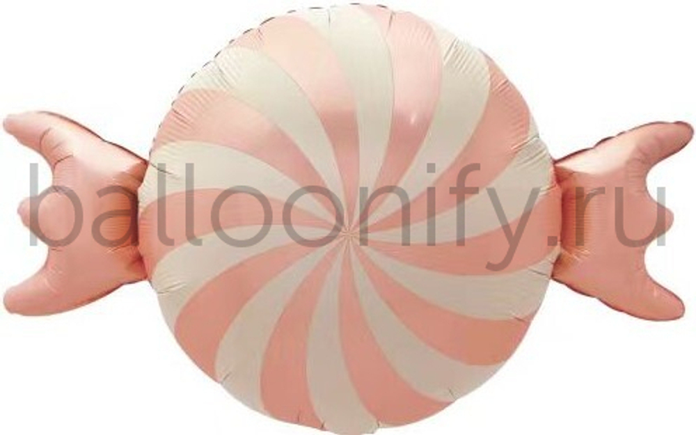 Шар (27''/69 см) Фигура, Конфета, Розовый, Сатин, 1 шт.