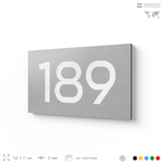 Номер на дверь 189, табличка на дверь для офиса, квартиры, кабинета, аудитории, склада, голубой 120х70 мм, Айдентика Технолоджи