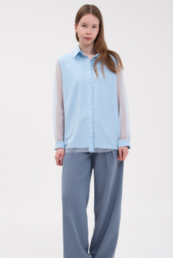 Блузка женская 4750з, горох #302Гд094750з