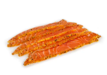 Лосось фирменной посолки с лимонным перцем, нарезка, 200г