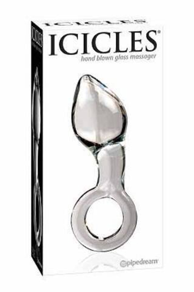 Стеклянный анальный стимулятор ICICLES № 14