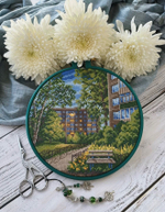 Набор для вышивания крестом Искусница "Летним вечером. У дома"