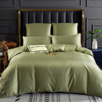 Комплект постельного белья Однотонный Сатин Премиум на резинке OCPR009