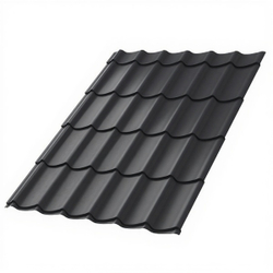 Металлочерепица Ламонтерра-XL NormanMP (ПЭ-7024-0.5) 1 м2