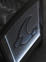Детская кровать Erbesi Moon LED белый