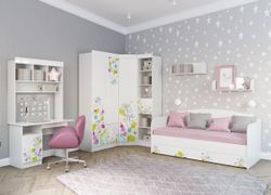 Детская "Радуга" 3 (белый/белый глянец/фотопечать), ЛДСП, ДСВ Мебель, г. Пенза