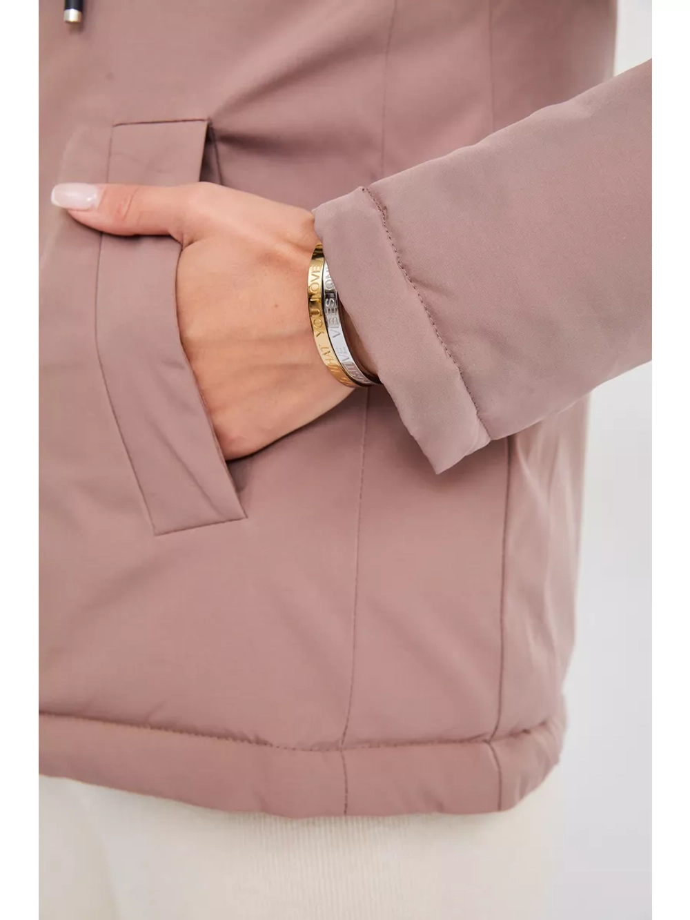 Куртка демисезонная больших размеров с капюшоном