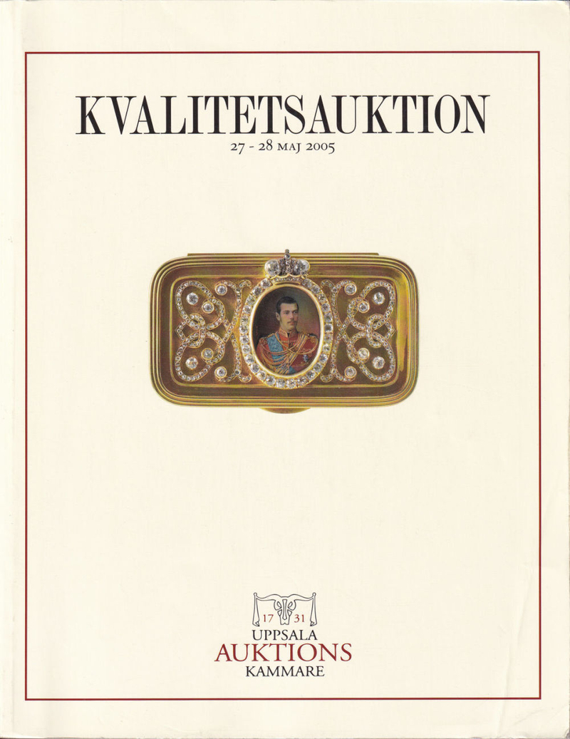 Каталог аукциона Uppsala Kammare, Важные торги от 27-28 мая 2005 года