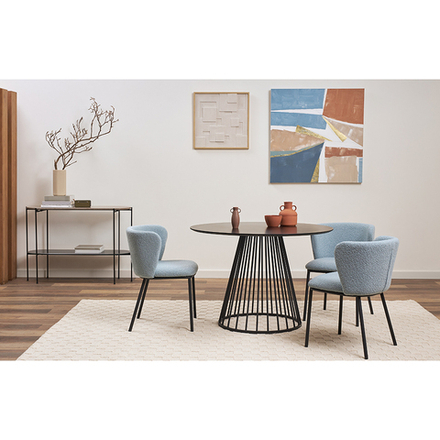 Стул Bergenson Bjorn Foggy, букле, голубая пудра