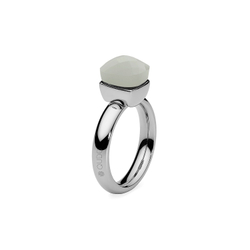 Кольцо Qudo Firenze Light Grey Opal 16.5 мм 610320 BW/S цвет серый, серебряный