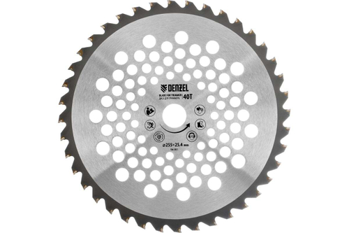 Диск для триммера 255x25.4 мм, 40 зубьев Denzel 96381