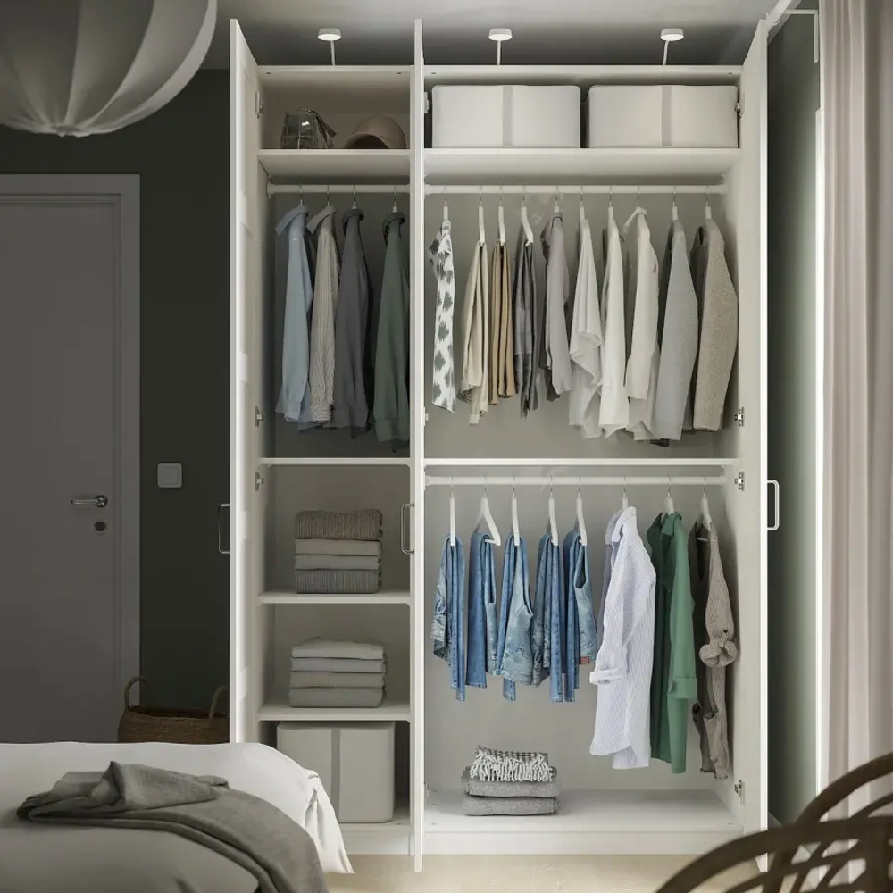 Гардероб - IKEA PAX/BERGSBO/ПАКС/БЕРГСБУ ИКЕА, 150x60x236 см, белый