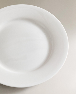 Zara Home тарелка десертная из костяного фарфора, цвет белый, 20.4 см