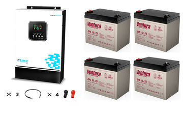 Комплект ИБП Stark Country 5500 INV MAX + АКБ Ventura GPL 12-75 х 4 шт.