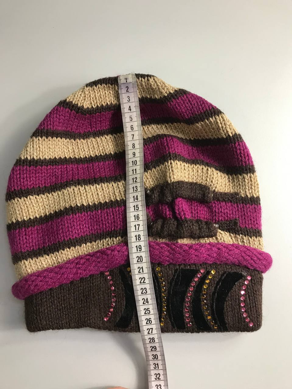 Шапка La planda со стразами, новая