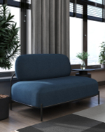 Диван Стоун рогожка синий