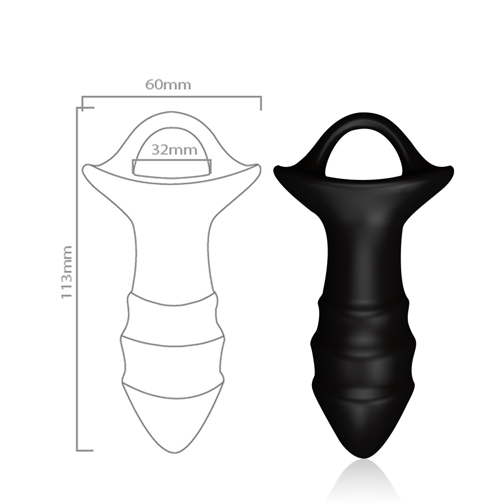 Анальный стимулятор c пультом ДУ Useeker USK-A03 BL Kylin Silicone+ABS аккумулятор 114*60*35 (фиолетовый)