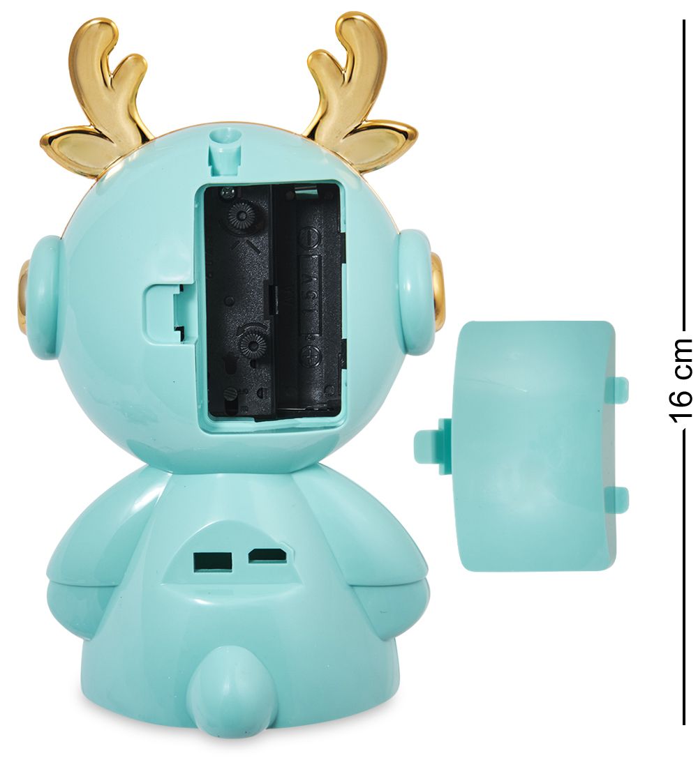 GAEM Art CL-11/2 Будильник «Олененок» бирюзовый