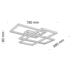 Потолочный светодиодный светильник Maytoni Rida MOD015CL-L80B