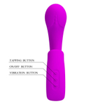 Лиловый вибромассажёр с вакуумной стимуляцией клитора Sibel - 15,5 см. (Цвет: лиловый)