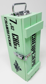 Короб винный деревянный серия "МИЛИТАРИ" №1, на 1 бутылку, цвет зеленый