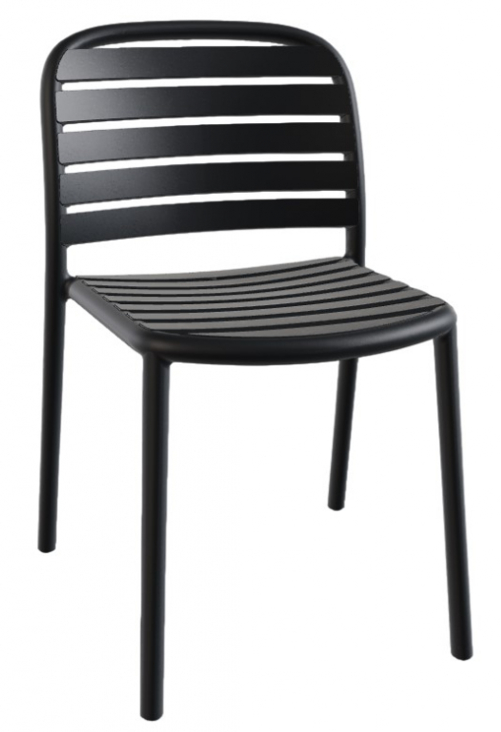 Стул пластиковый Papatya Tarabya-S, антрацит