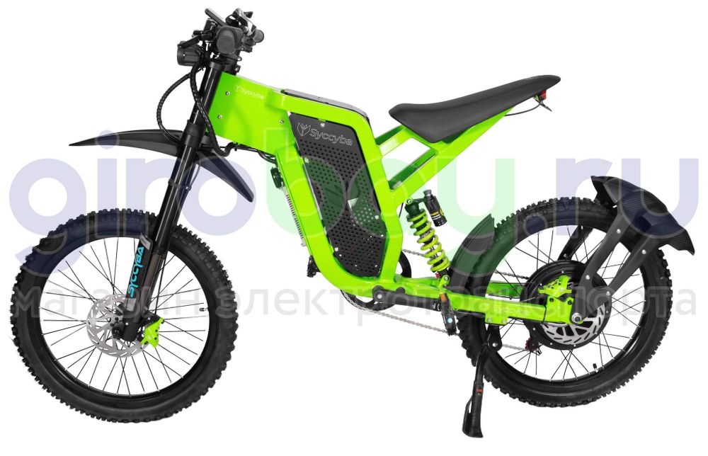 Электровелосипед Syccyba X21 Sport 6000W (60V/30ah) - Салатовый фото №3