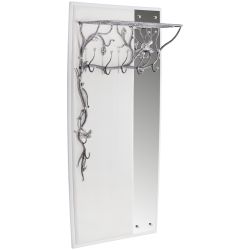 Вешалка настенная Терра (с зеркалом) Айс Античное Серебро