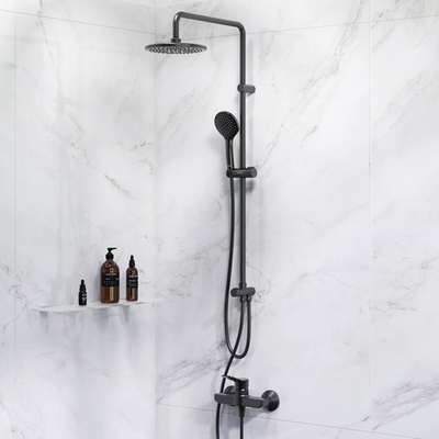 F42885A24  X-Joy набор 2в1: см-ль д/душа, верхний душ d 220 мм, ручн.душ 110 мм, 1 ф-ция, душевая шт