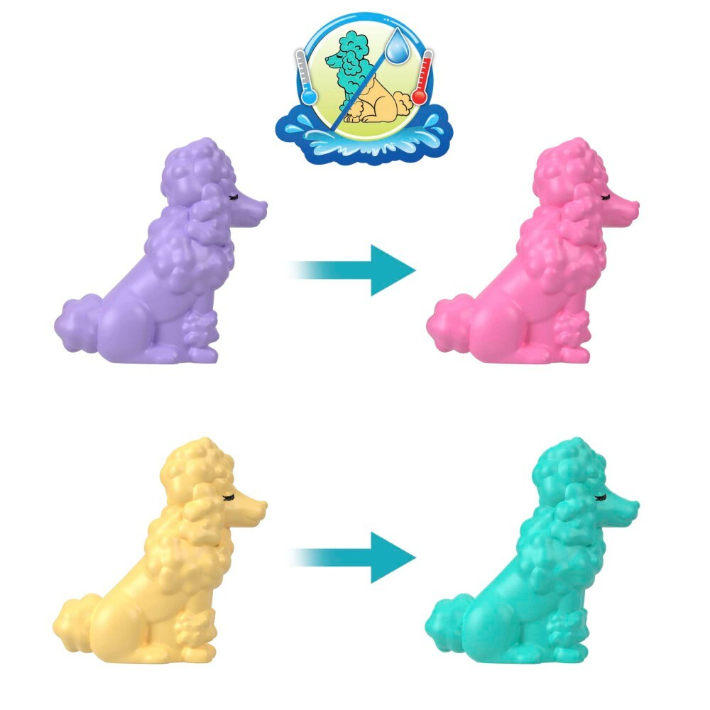 Polly Pocket - Пудель салон красоты Компактный набор 2 куклы + аксессуары HKV35 / артикул   FRY35 HKV35  / GTIN 194735109135