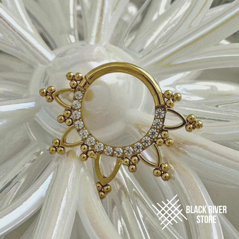 Кликер Delaria Crystal PVD Yellow 1.2мм