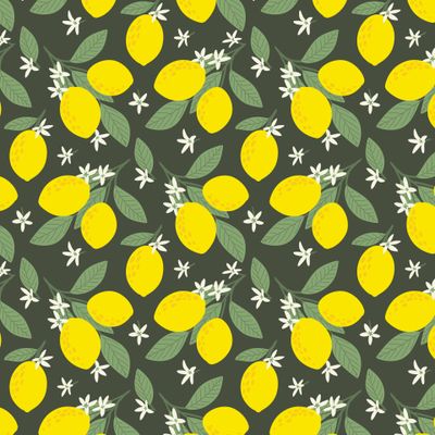 Лимоны и цветы цитруса