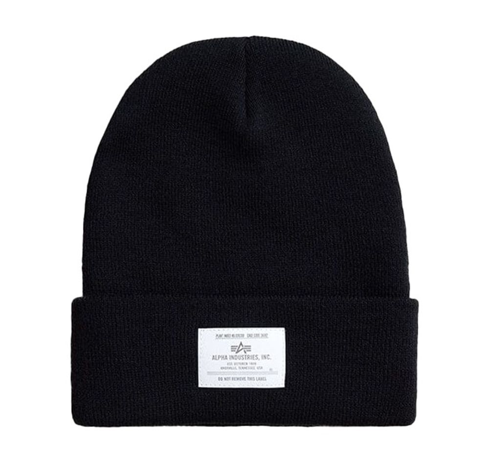 Шапка Alpha Industries Essential Beanie (Черная)