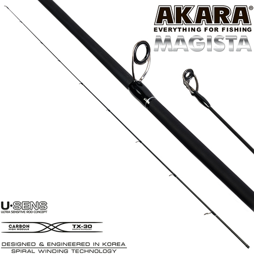 Хлыст угольный для спиннинга Akara Magista HMF 902 TX-20 (14,0-56,0) 2,70 м