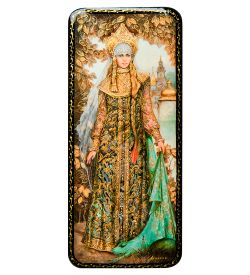 ШК-19/25-A Шкатулка в технике декупаж «Царевна лягушка» (10х8х3,5)