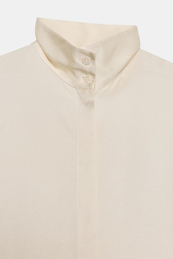 ZARA СВОБОДНАЯ РУБАШКА ИЗ АТЛАСА — ZW COLLECTION, ЭКРЮ