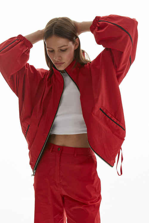 Майка лапша (basic), беж хлопок