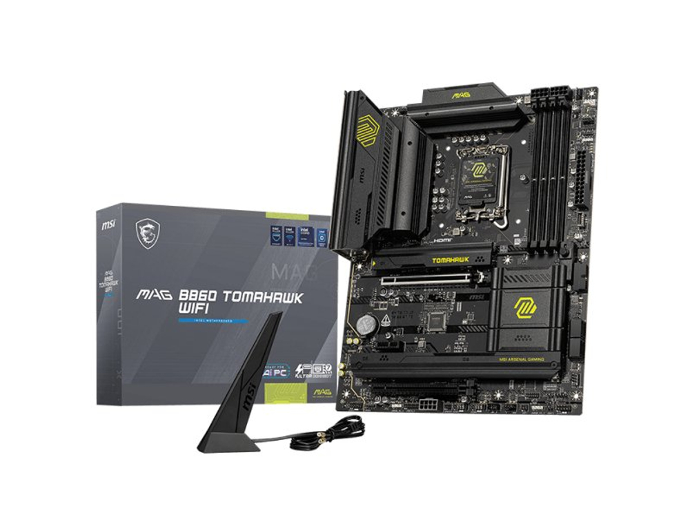 Материнская плата MSI MAG B860 Tomahawk Wifi B860, Socket LGA 1851, Intel B860, ATX, RTL