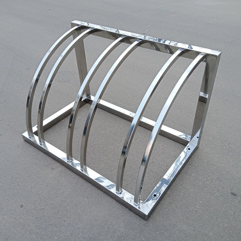 Велопарковка №74, на 3 места, 800*510*510 мм., из нержавеющей стали