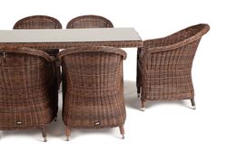 "Эспрессо" обеденная группа плетеная, цвет коричневый