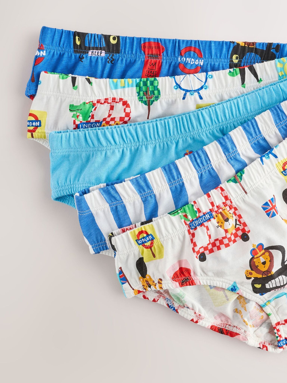 Трусы для мальчика Next AA1-140, 5 шт., Синий, Молочный