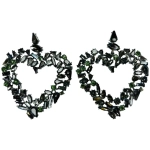 Серьги Black Green Cold Heart