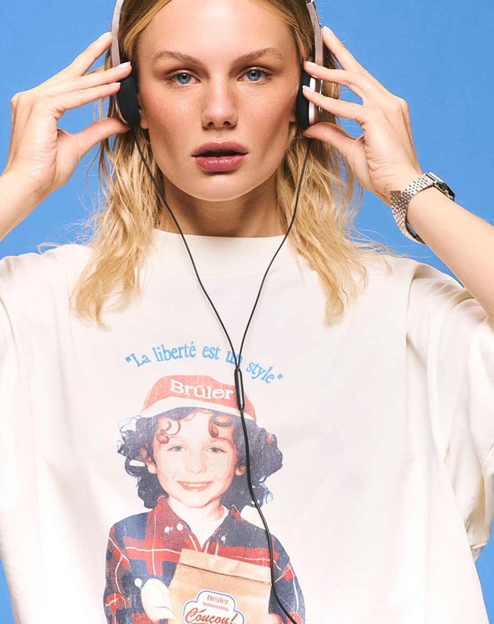 Футболка Bruler d'Amour Goût d’Enfance молочная