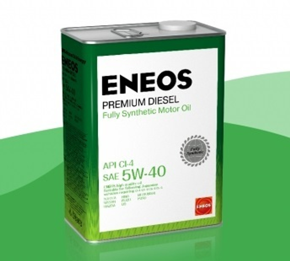 Масло моторное ENEOS 5W-40 CI-4 Premium дизель синтетическое 4л / 5W40