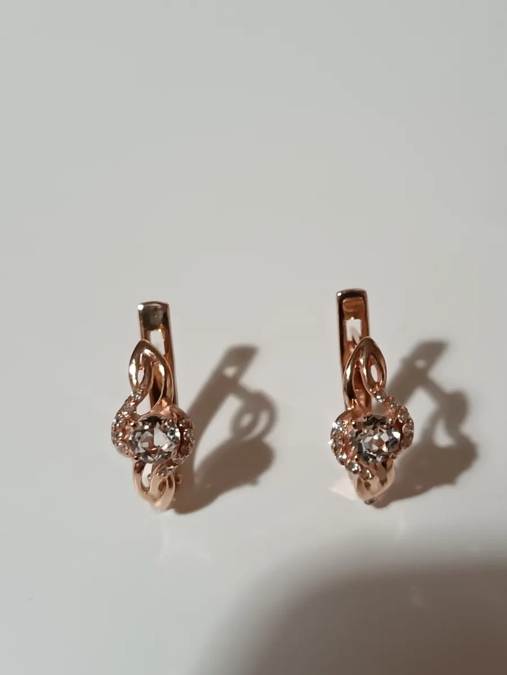 Серьги серебряные с горным хрусталем